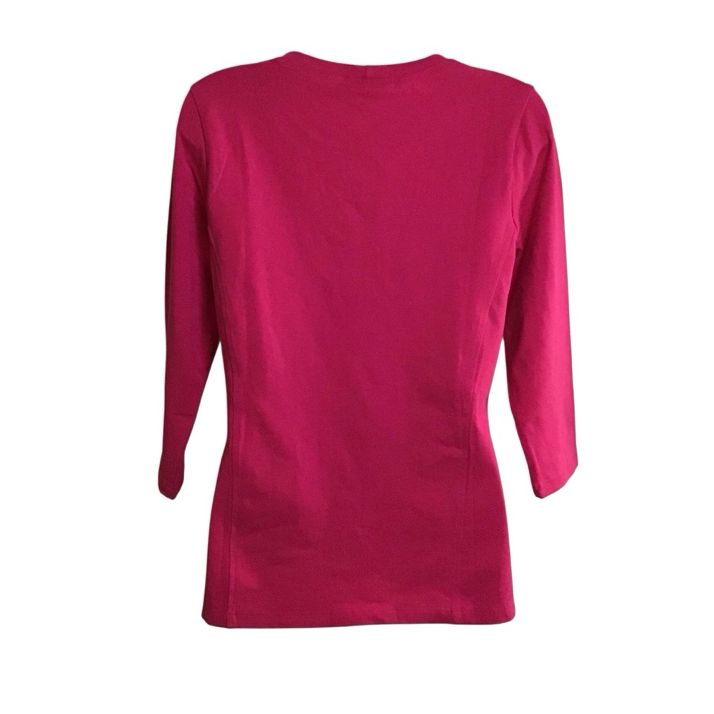 NWT Women with Control Pink Fuchsia Slimming Shaping Contouring Top Shirt Sz XS - Picture 2 of 8